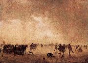 Jan van Goyen Landscape with Skaters oil painting reproduction